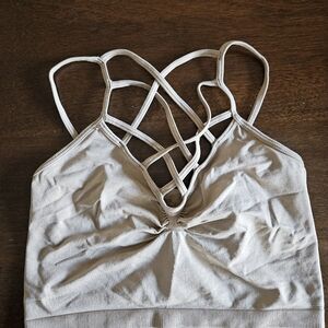 Women's Strappy Bralette - Cream